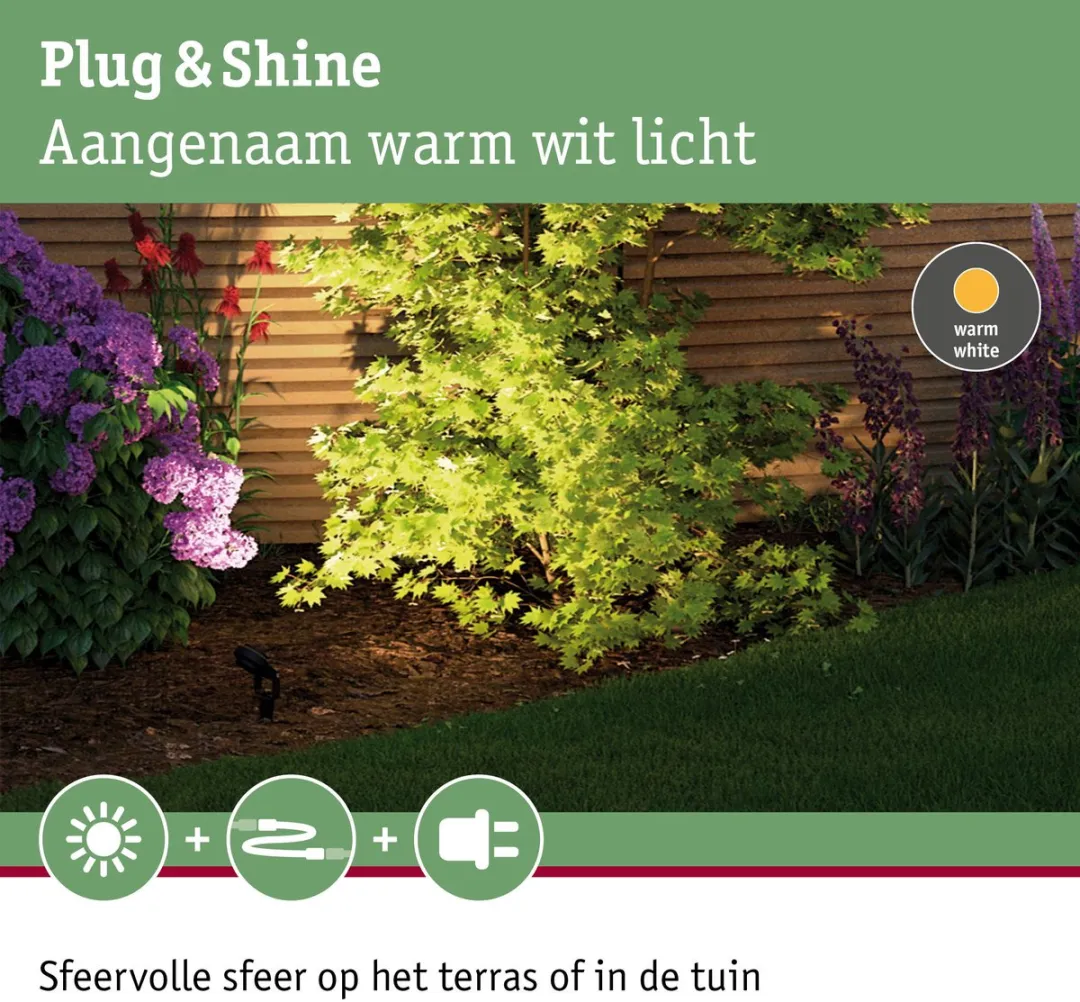 Paulmann Plug & Shine LED Tuinspots Sting Set 6x6,4W 3000K - 6 Stuks