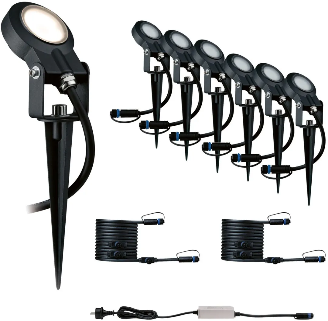 Paulmann Plug & Shine LED Tuinspots Sting Set 6x6,4W 3000K