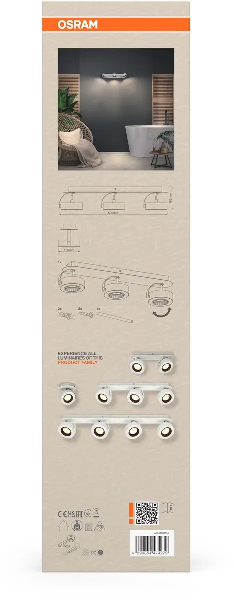 Osram Decor Spot Venus White 3 Spot - 16W 650lm Warm Wit - afbeelding 6 van 6