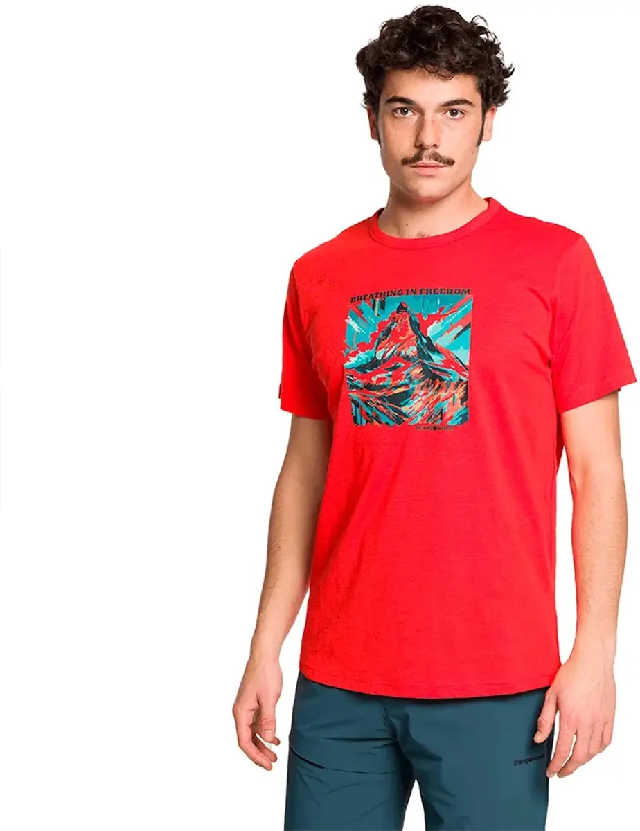 Trangoworld Warnick T-shirt Met Korte Mouwen Rood XL Man