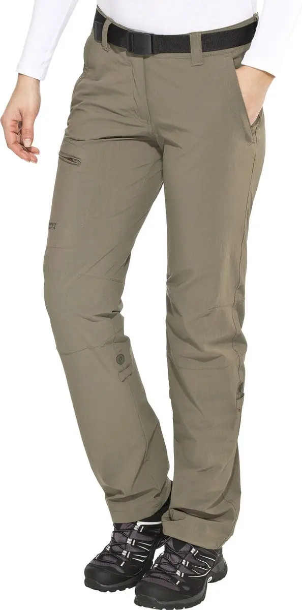 Maier Sports Lulaka lange broek Dames Full Zip, Short bruin Maat 36-kort