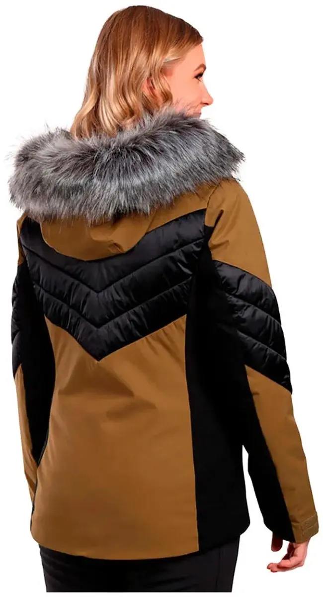 Kilpi Lin Dames Ski Jas - Khaki - afbeelding 2 van 4