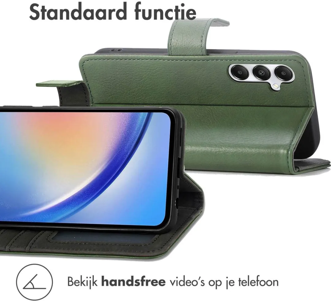 Imoshion Hoesje Samsung Galaxy A35 - Groen - 3 Pasjes
