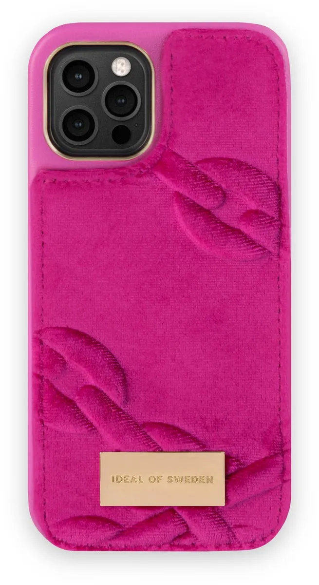 iDeal of Sweden Fashion Case Atelier iPhone 12/12 Pro Velour Hyper Pink