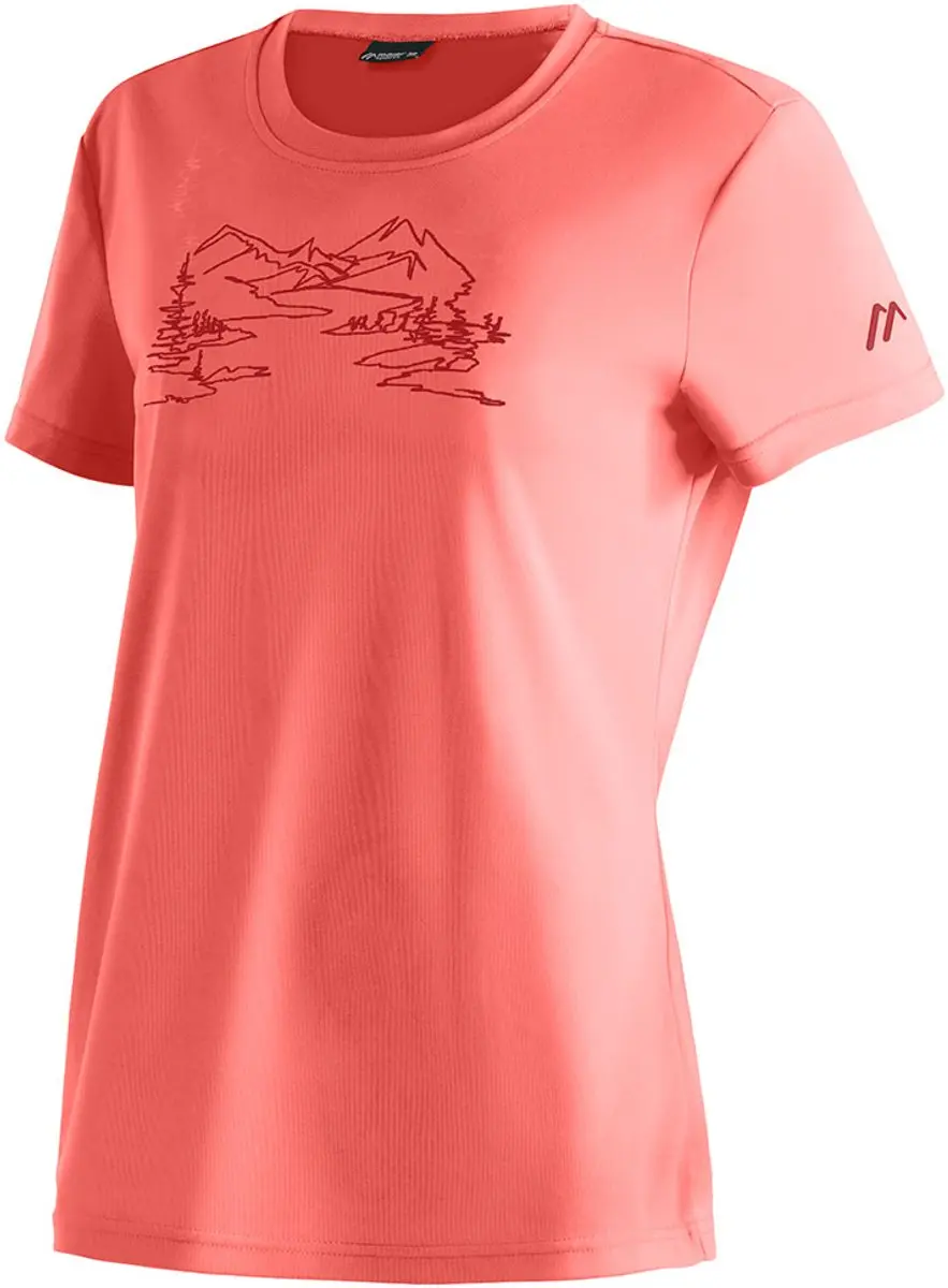 Maier Sports Wilma Print T-shirt Met Korte Mouwen Roze 5XL Vrouw