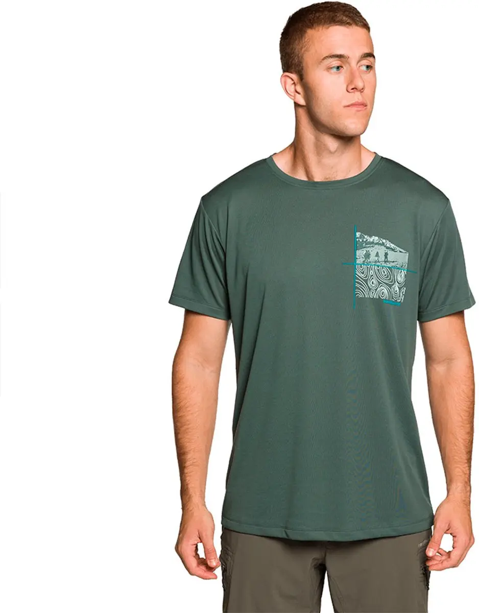 Trangoworld Dzuko T-shirt Met Korte Mouwen Groen XL Man