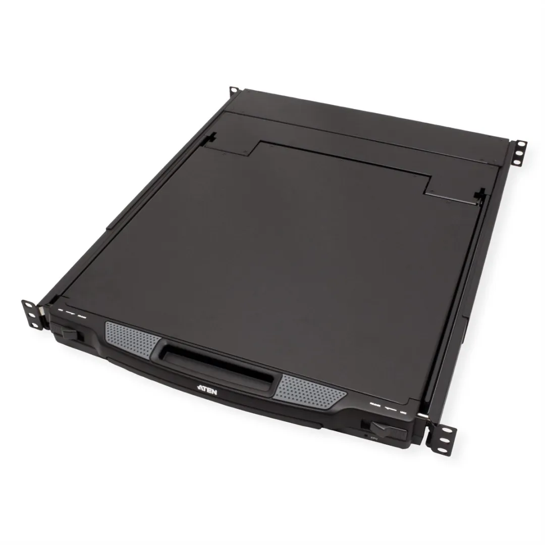 ATEN CL1000N KVM-Console 19" LCD - VGA - Amerikaans Toetsenbord - Zwart - afbeelding 2 van 6