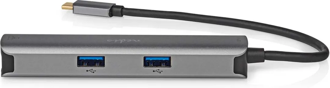 Nedis CCBW64210AT02 USB-C Hub 5-in-1 - 5 Gbps - Antraciet