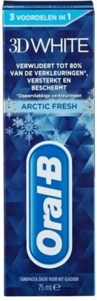 Oral-B Tandpasta 3D White Arctic Fresh 75ml - 12 Stuks