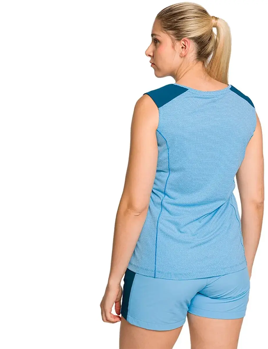 Trangoworld Rainier Mouwloos Shirt Dames - Lichtblauw - M - afbeelding 2 van 4