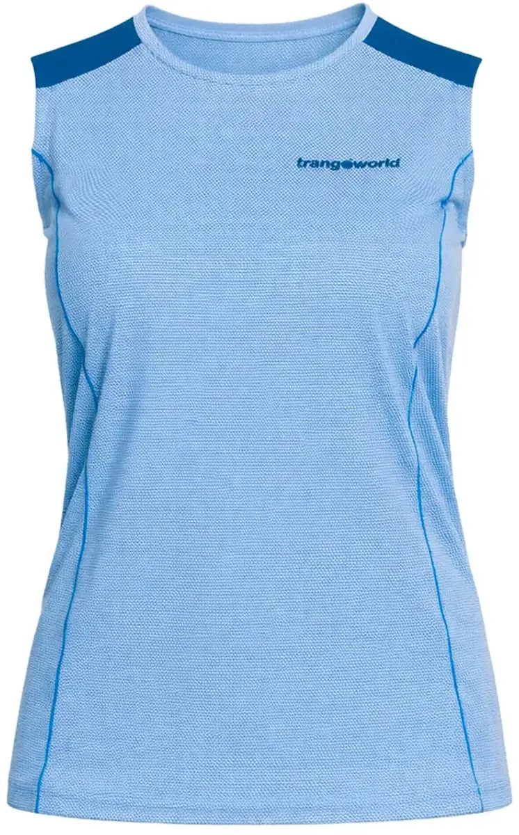 Trangoworld Rainier Mouwloos Shirt Dames - Lichtblauw - M - afbeelding 4 van 4