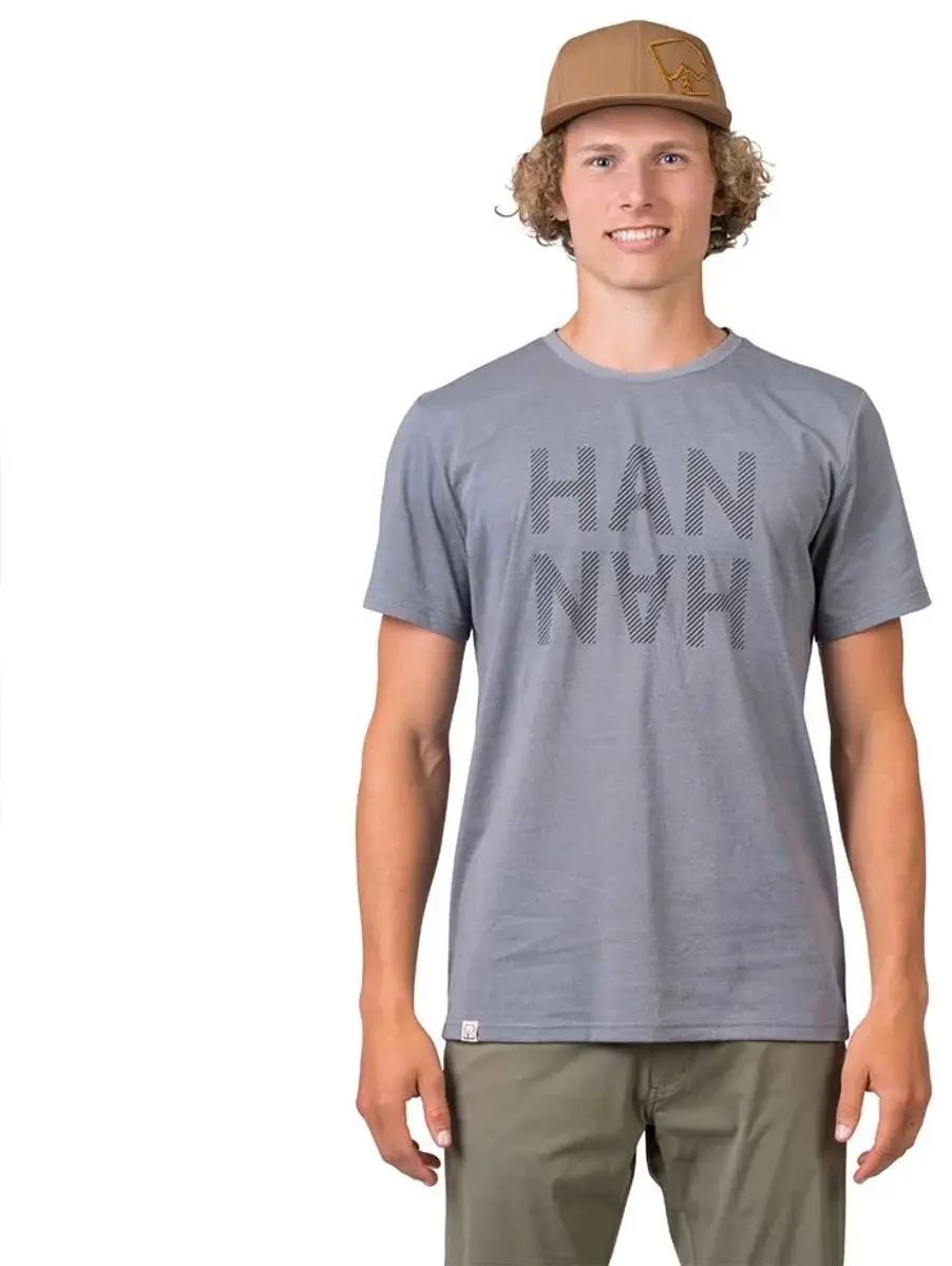 Hannah Grem T-shirt Met Korte Mouwen Grijs 2XL Man