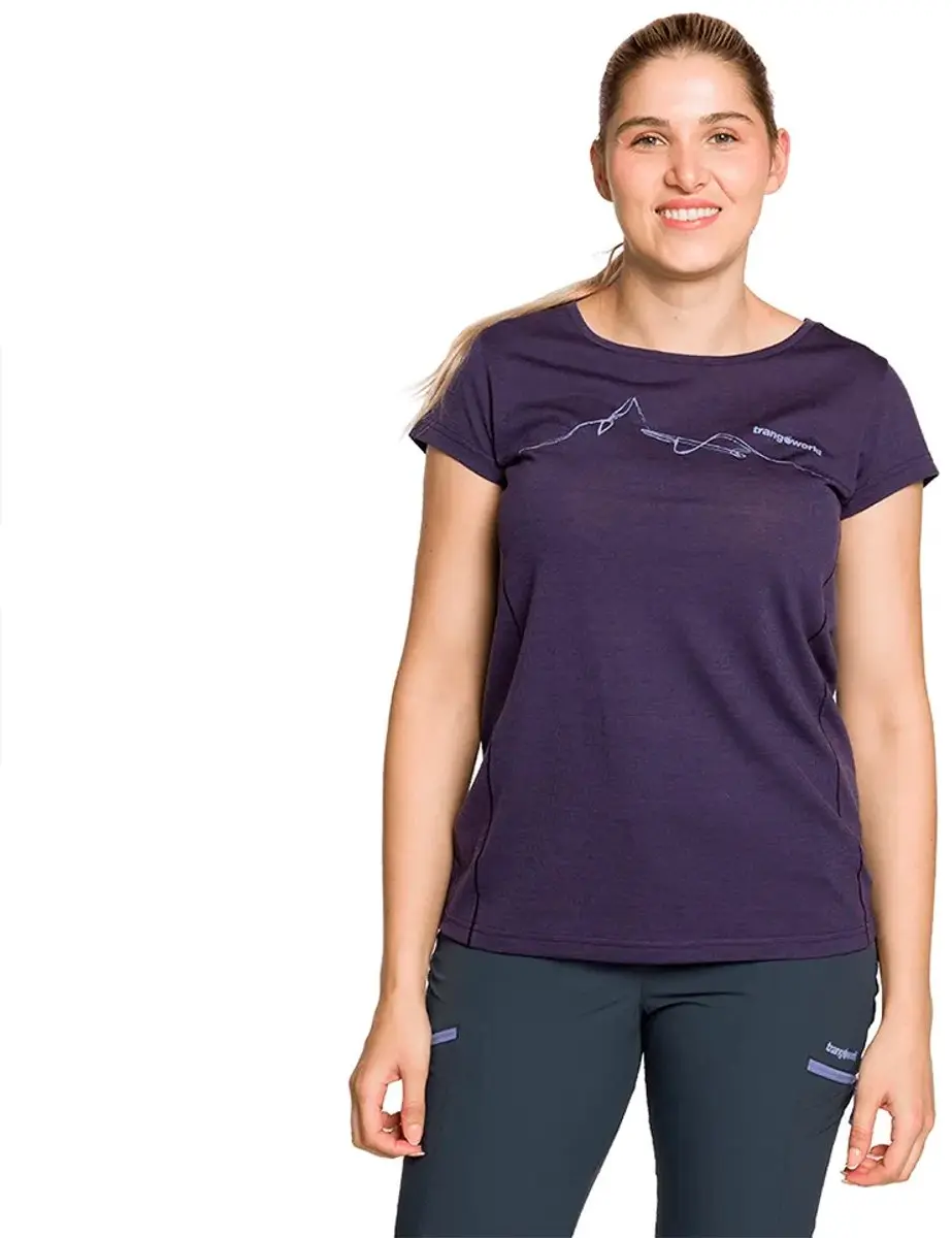 Trangoworld Biella T-Shirt Dames - Paars - L
