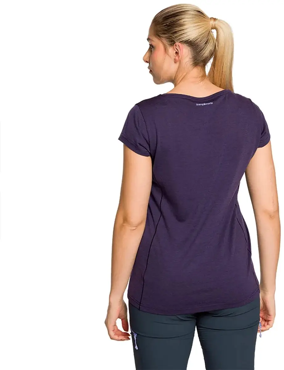 Trangoworld Biella T-Shirt Dames - Paars - L - afbeelding 2 van 3