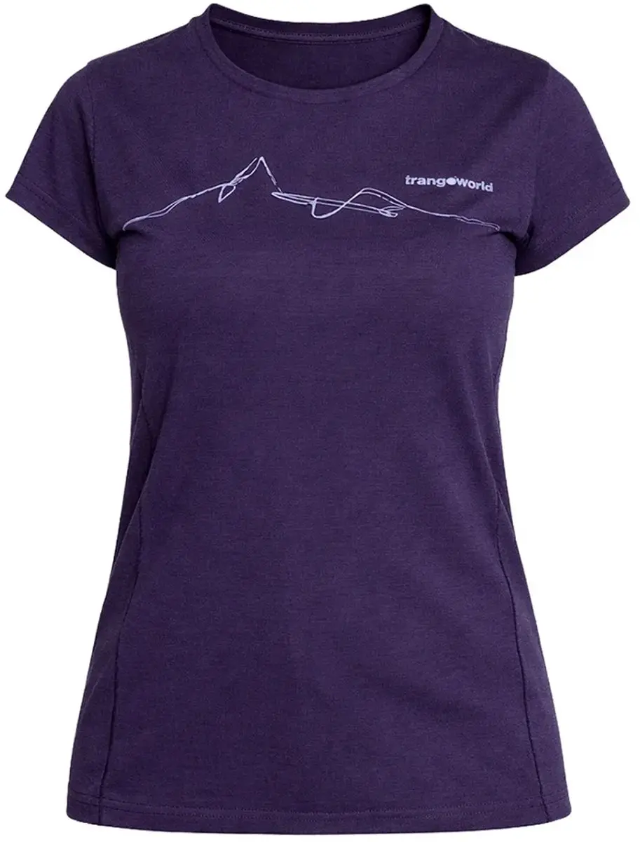 Trangoworld Biella T-Shirt Dames - Paars - L - afbeelding 3 van 3