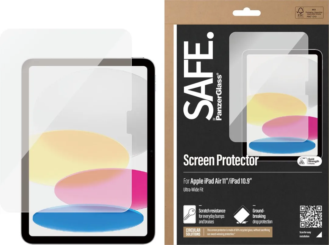PanzerGlass PG-SAFE95858 Screen Protector - iPad 10.9/Air 11 Transparant