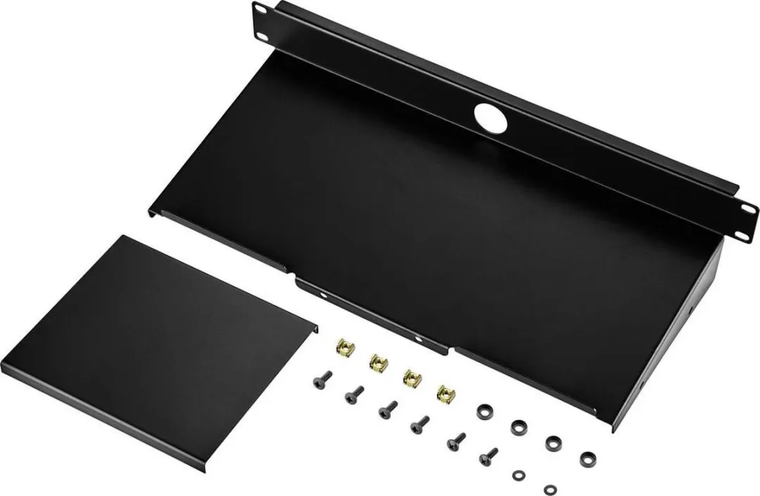 Renkforce RF-3429160 Apparaatbodem 19" - 1 HE - Zwart