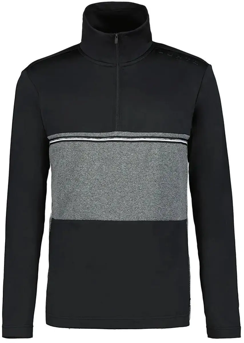 Luhta Kitinoja Half Rits Lange Mouw T-shirt Zwart M Man