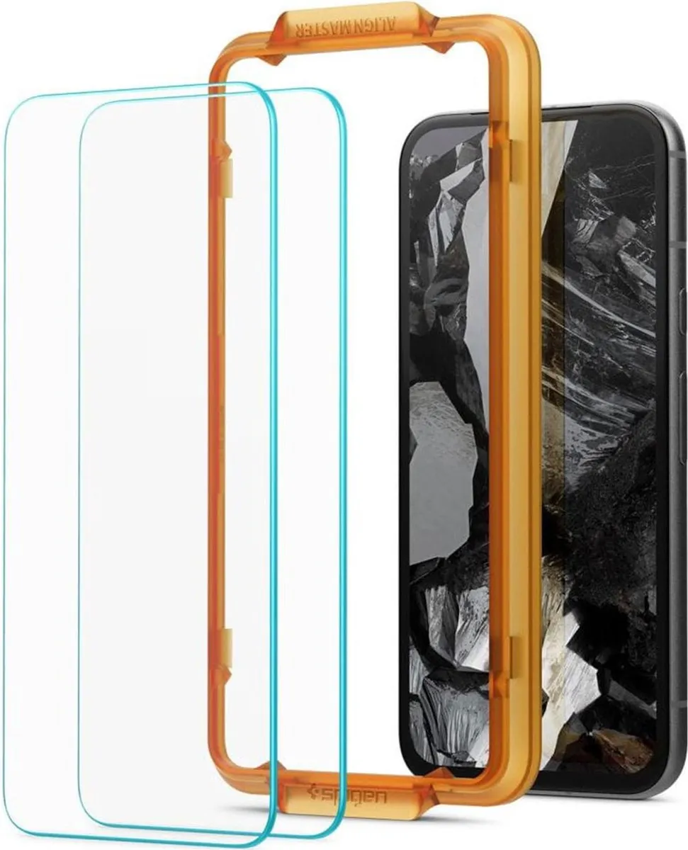 Spigen AlignMaster Google Pixel 8a Tempered Glass 9H - 2 Stuks