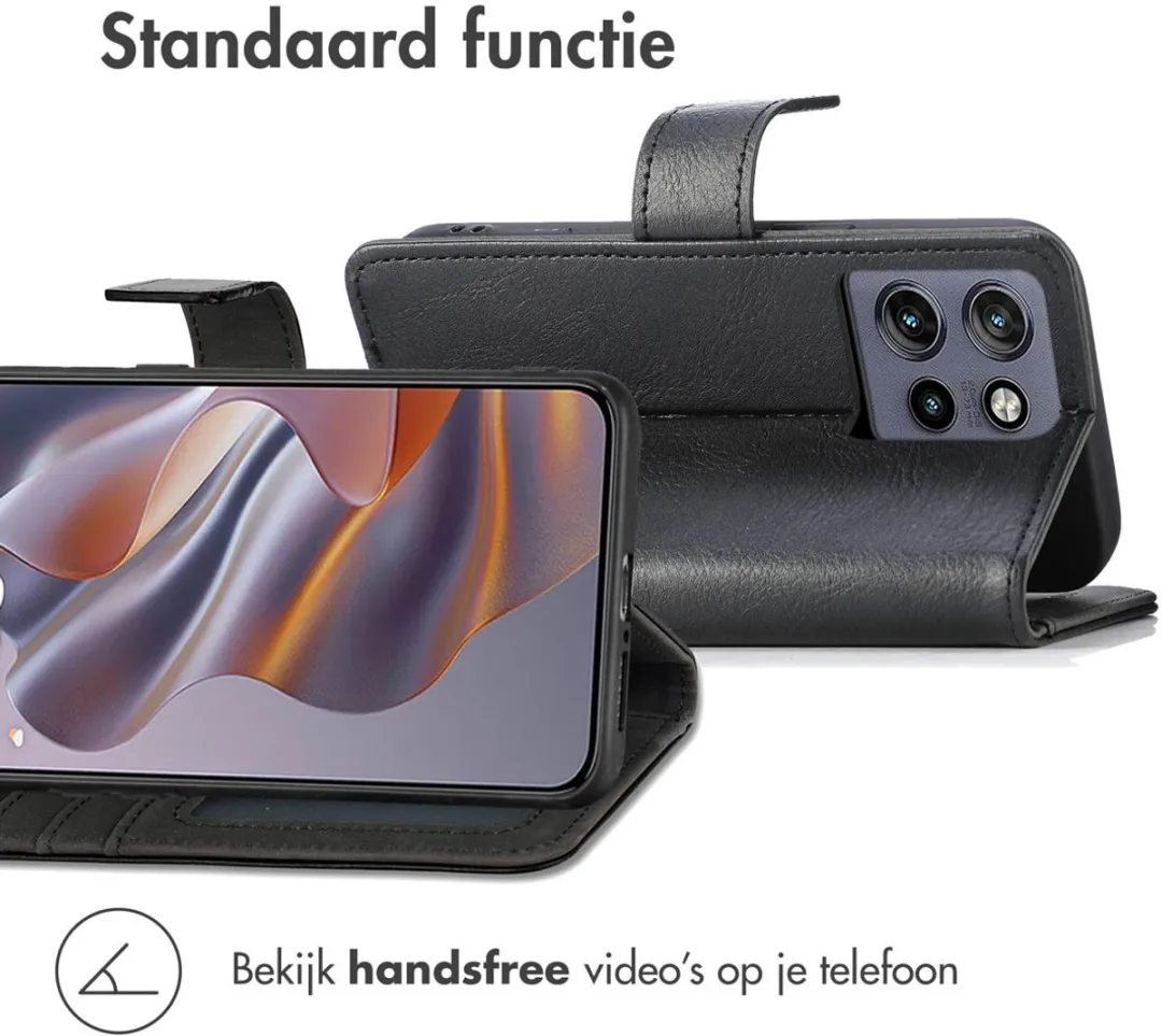 imoshion Hoesje Motorola Edge 60 Neo/50 Neo - 3 Pasjes - Zwart