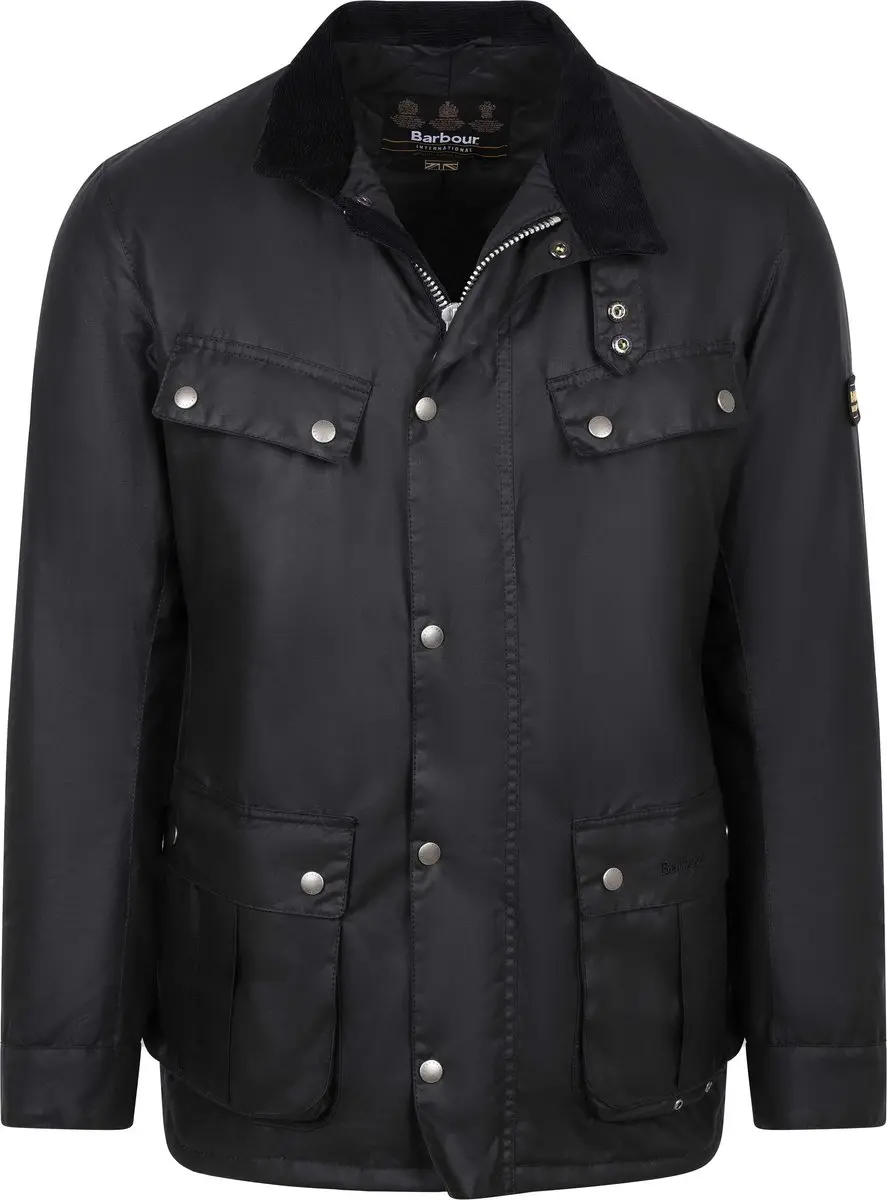 Barbour International Duke Waxjas Zwart