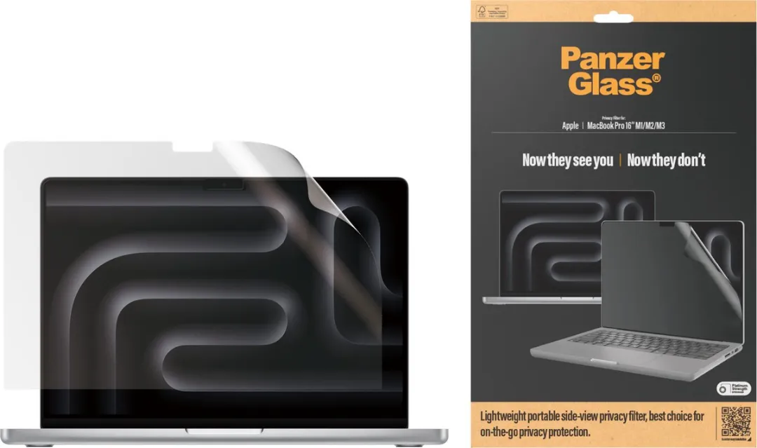 PanzerGlass Privacy Filter Apple 16" - M1/M2/M3/M4 - 1 Stuk