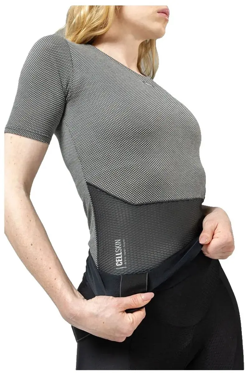 Gobik Cell Skin Dames Ondershirt Korte Mouw - Grijs/Zwart - M - afbeelding 4 van 6