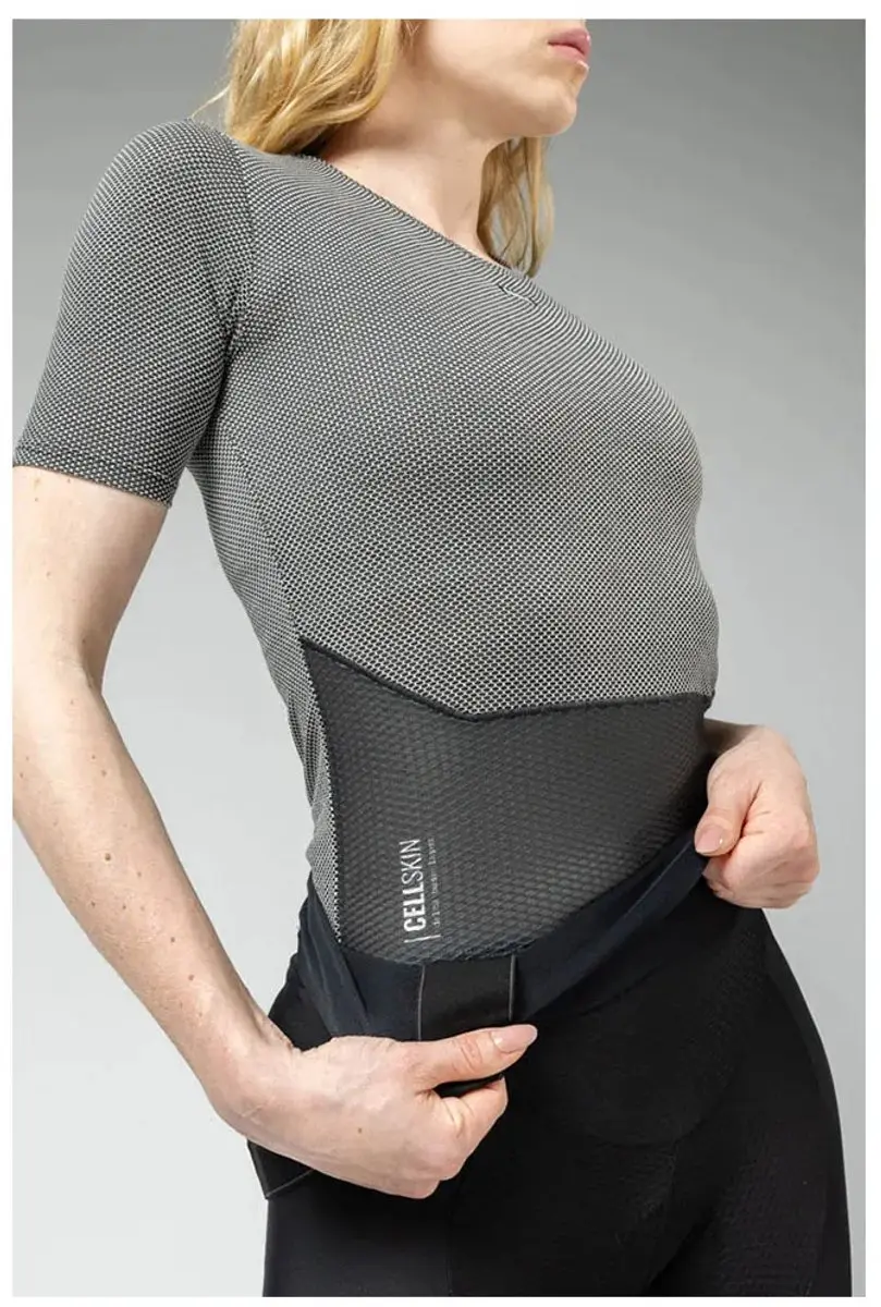 Gobik Cell Skin Dames Ondershirt Korte Mouw - Grijs/Zwart - M - afbeelding 3 van 6
