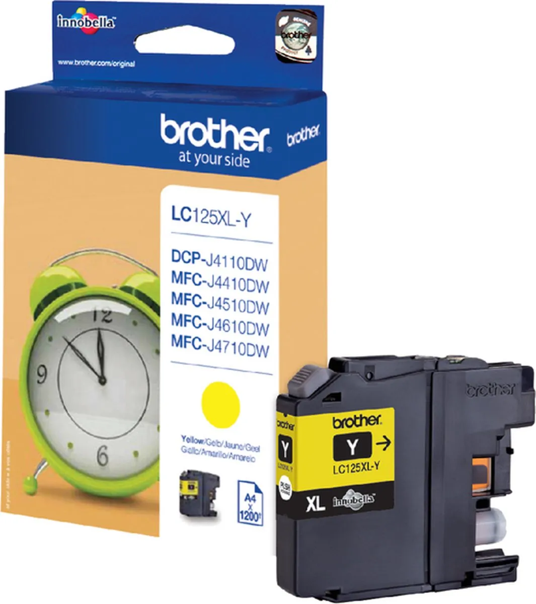 Brother LC125XLY Inktcartridge Geel - 5 Stuks - afbeelding 6 van 6