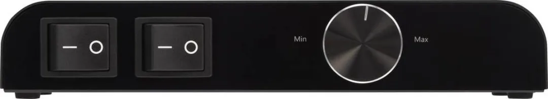 SpeaKa Professional - 2 poorten - Luidspreker-schakelaar - Geïntegreerde volumeregelaar - Zwart