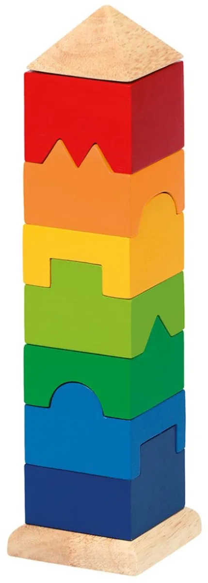 Goki Stacking Tower - 9 Stuks - Multicolor