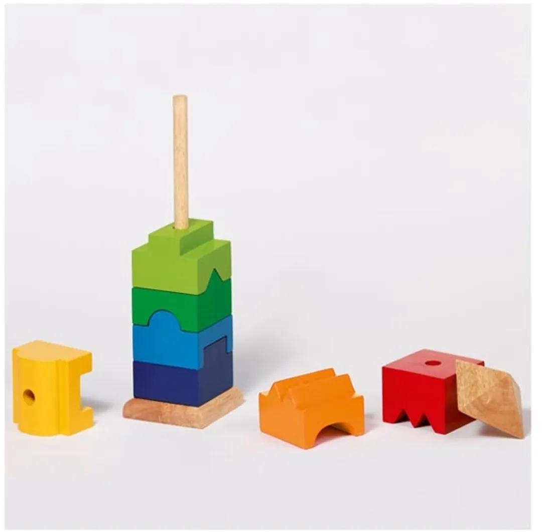 Goki Stacking Tower - 9 Stuks - Multicolor