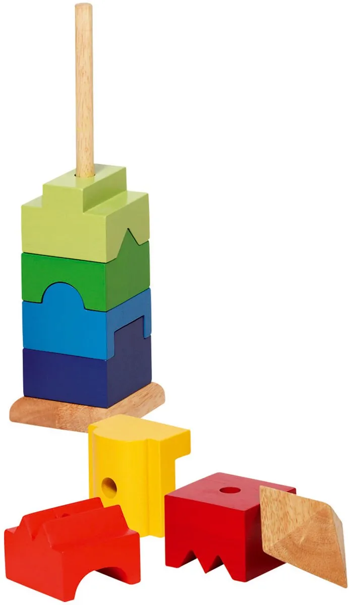 Goki Stacking Tower - 9 Stuks - Multicolor