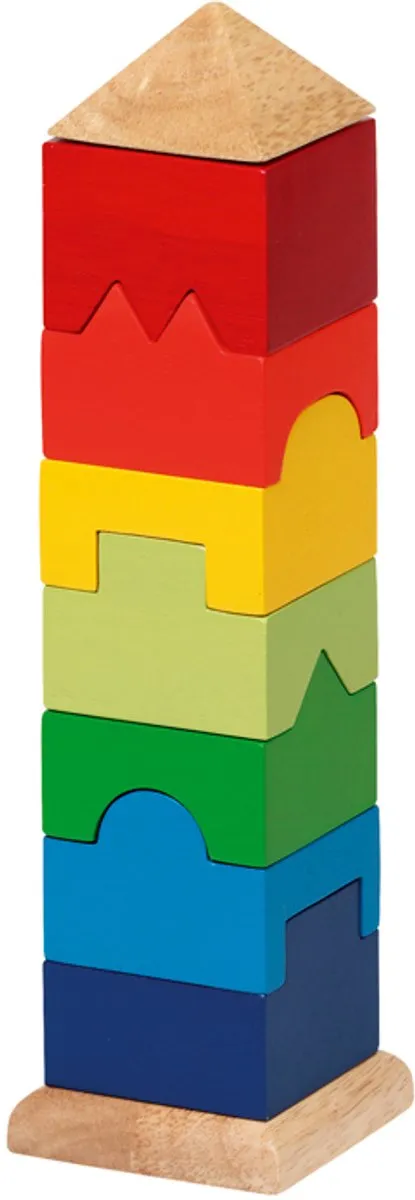 Goki Stacking Tower - 9 Stuks - Multicolor