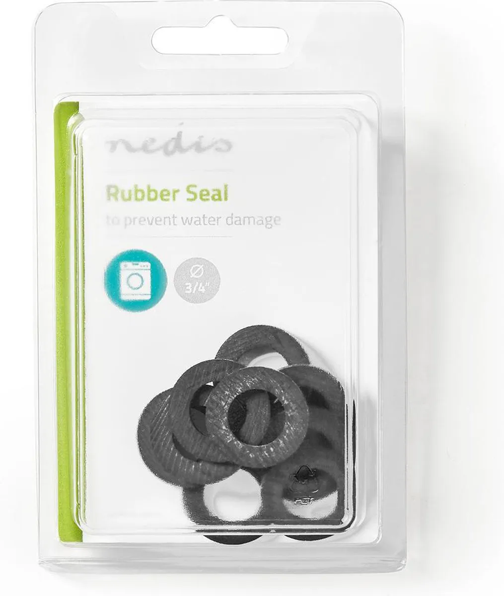 Nedis Rubber Afdichting Slang 3/4" - 10 Stuks - Zwart