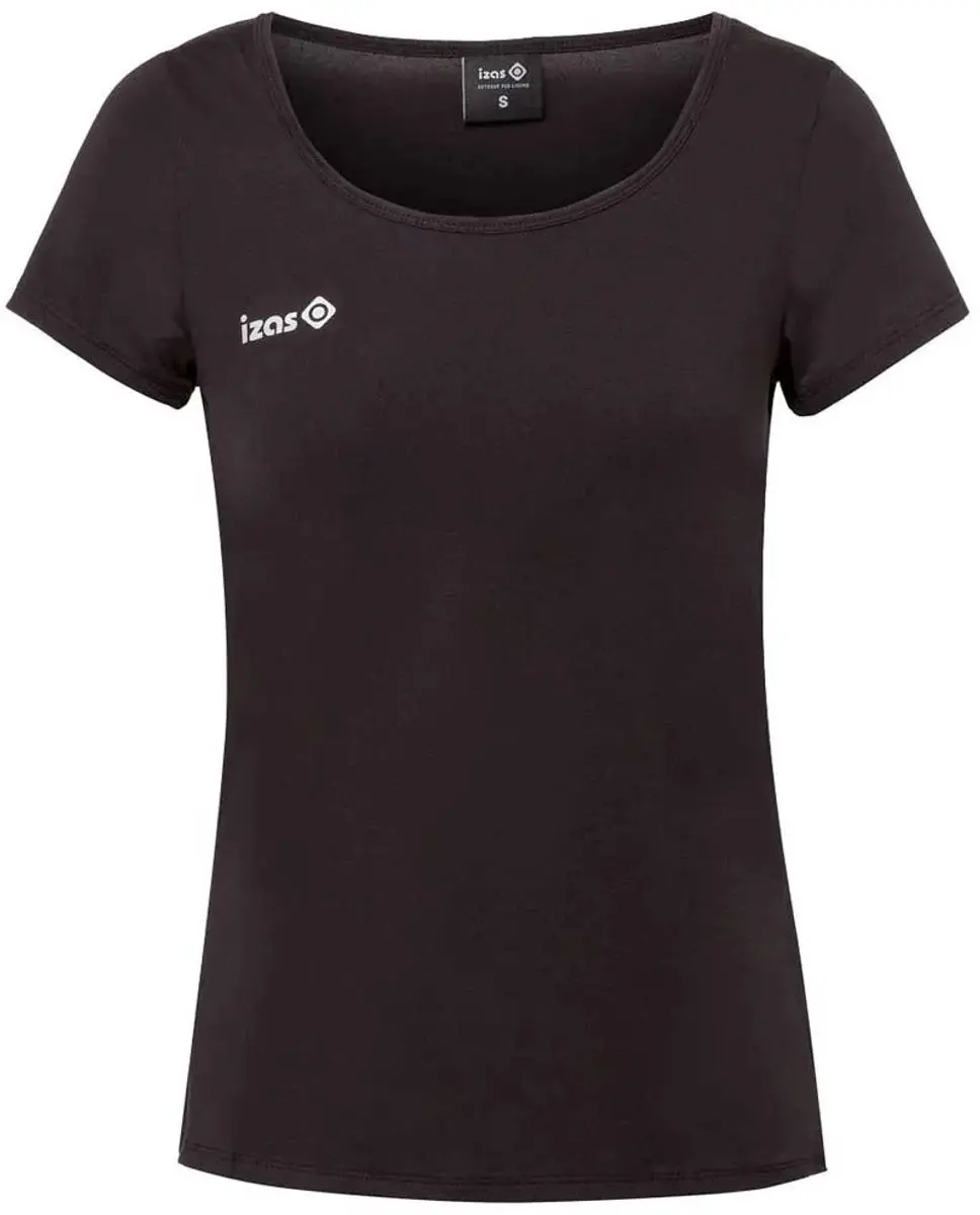 Izas Aland T-shirt Met Korte Mouwen Zwart L Vrouw