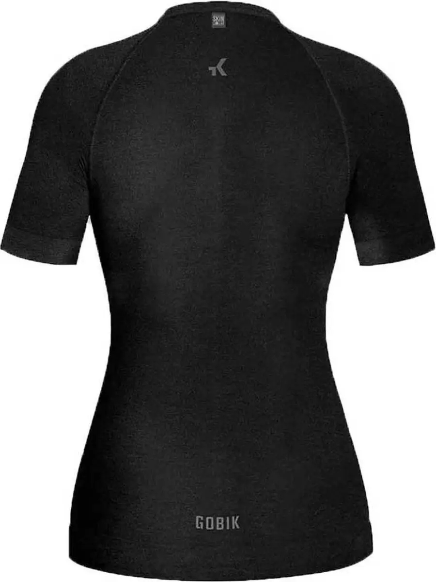 Gobik Winter Merino T-shirt Korte Mouw Dames - Zwart - afbeelding 3 van 6