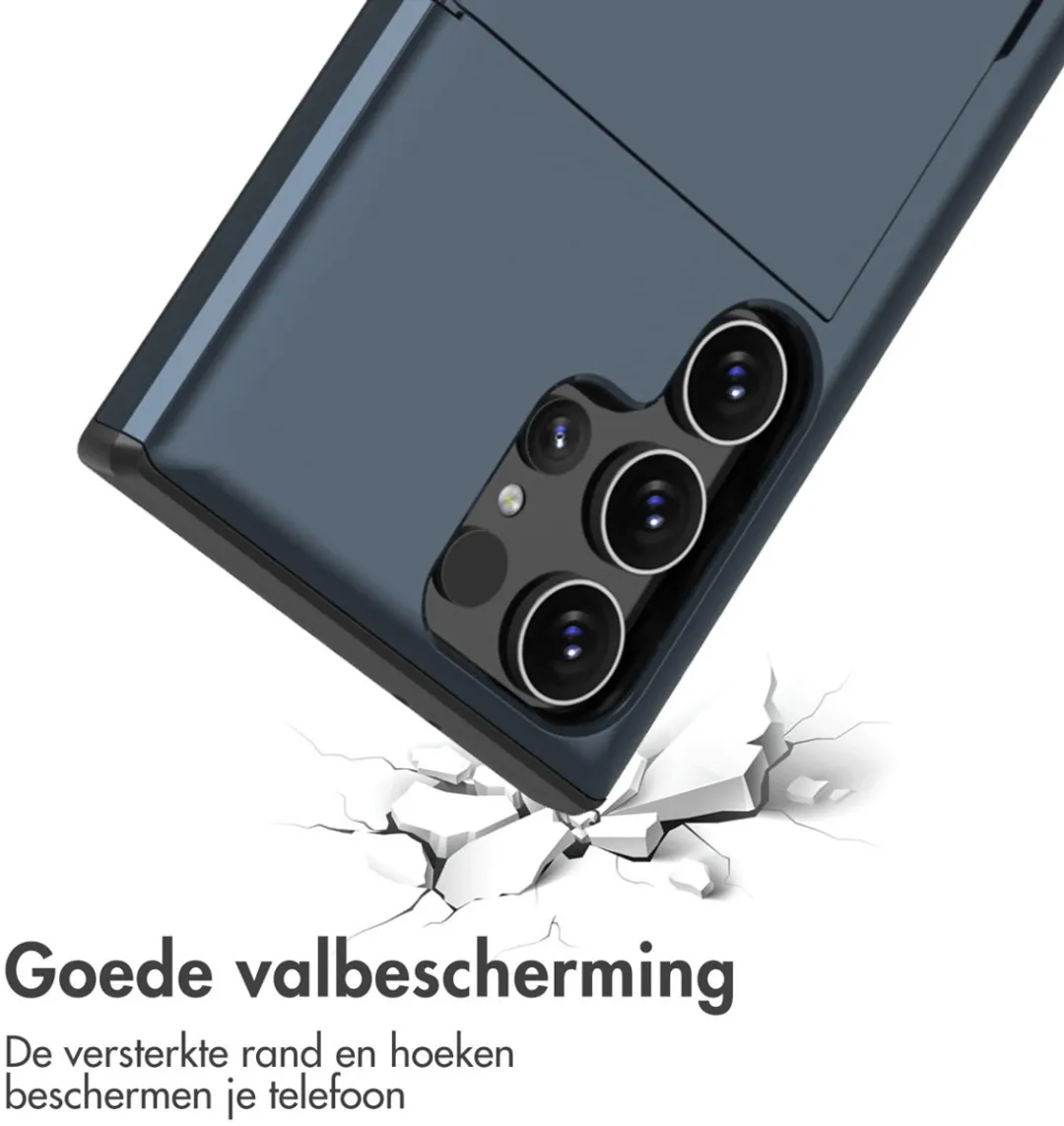 Imoshion Hoesje Samsung Galaxy S24 Ultra - Pasjeshouder 2 Stuks - Donkerblauw