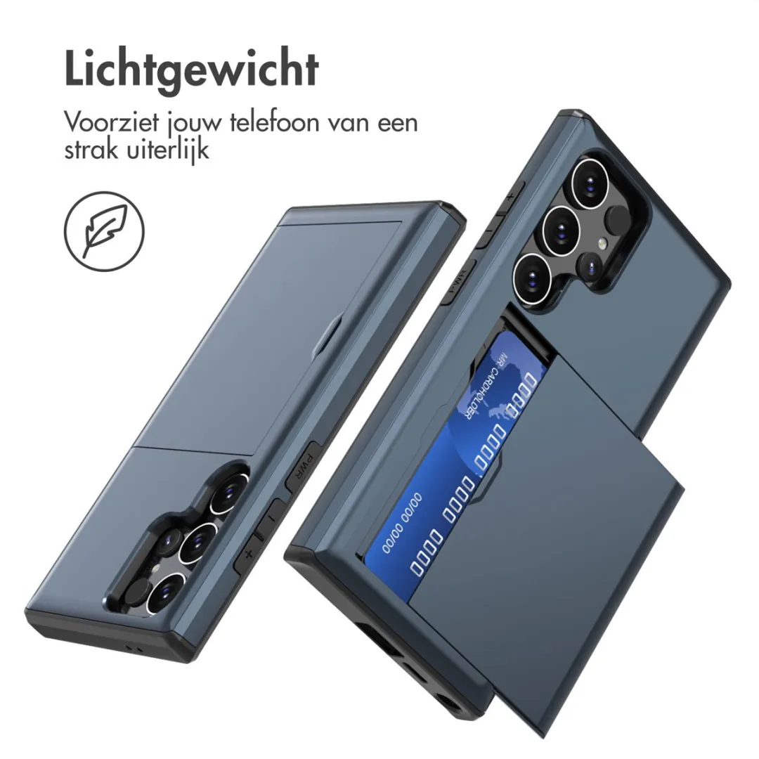 Imoshion Hoesje Samsung Galaxy S24 Ultra - Pasjeshouder 2 Stuks - Donkerblauw