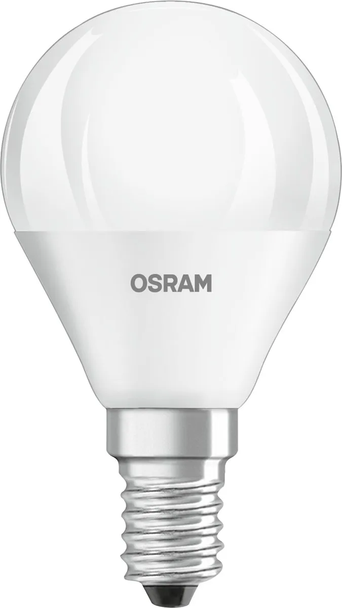 Osram LED Peer E14 4.9W Koelwit - 3 Stuks - Mat Glas