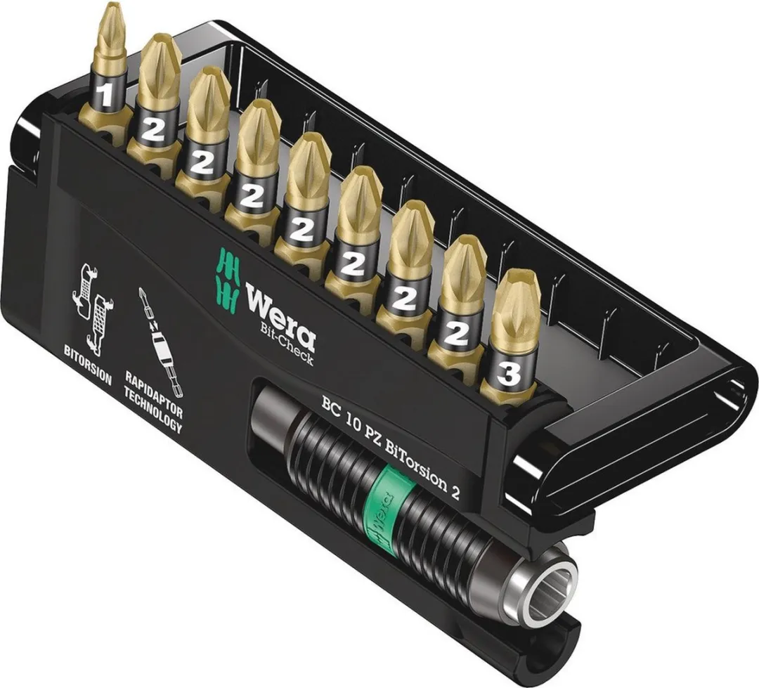 Wera Bit-Check 10 PZ BiTorsion 2 Bitset