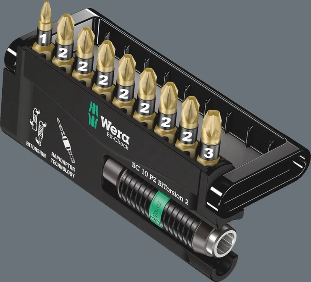 Wera Bit-Check 10 PZ BiTorsion 2 Bitset - 10-delig