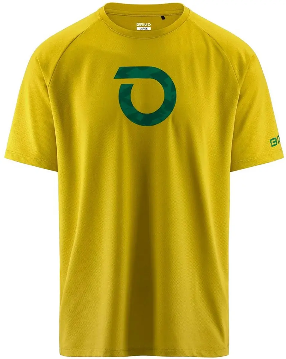 Briko Adventure Graphic T-shirt Met Korte Mouwen Groen XL Man