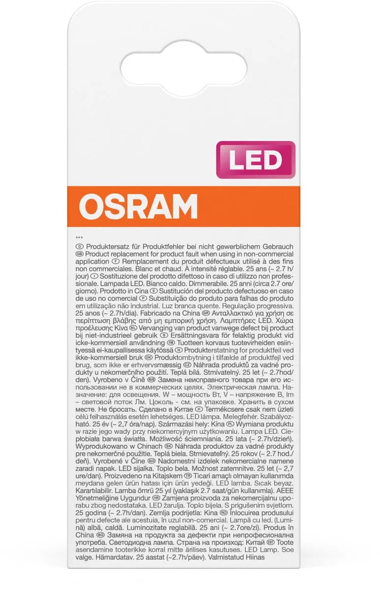 Osram LED Superstar A60 Filament 5,9W B22d - 806lm Warm Wit - afbeelding 6 van 6