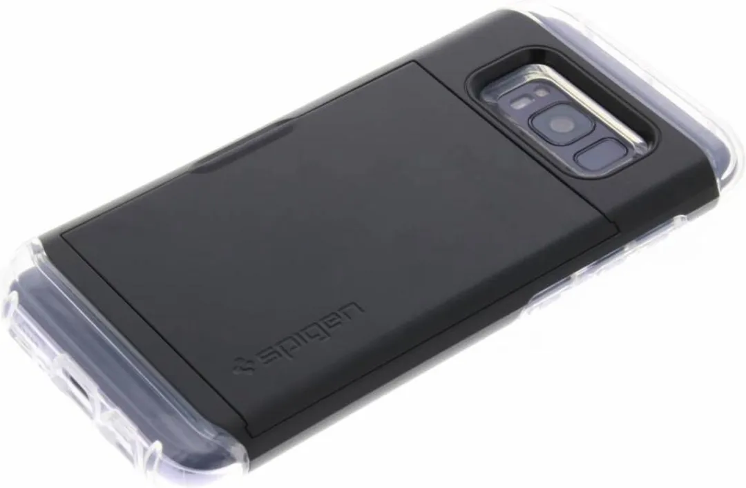 Spigen Crystal Wallet Galaxy S8 - 2 Pasjes - Zwart