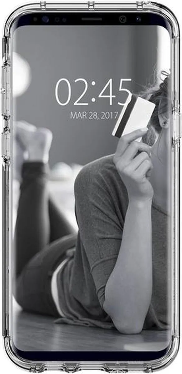 Spigen Crystal Wallet Galaxy S8 - 2 Pasjes - Zwart