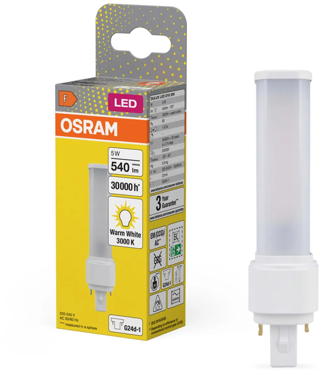 Osram LED G24d-1 5W Warmwit