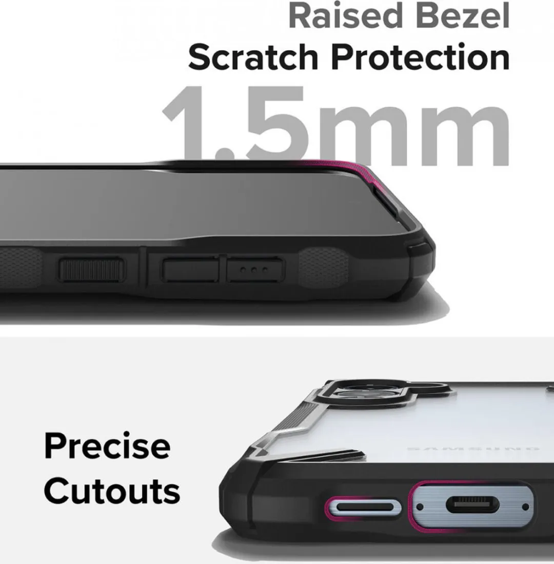 Ringke Fusion X Hoesje Samsung Galaxy A55 - Transparant Zwart