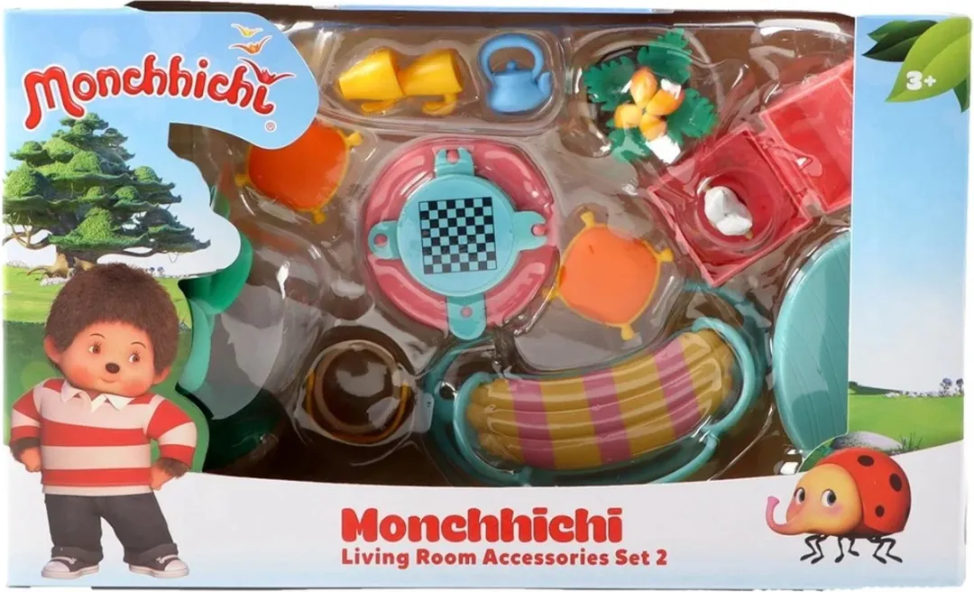 Jonotoys Monchhichi Speelset Woonkamer Accessoires