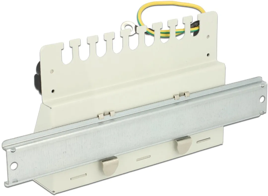 Delock 87677 Patchpanel DIN-rail - Zilver - afbeelding 2 van 3